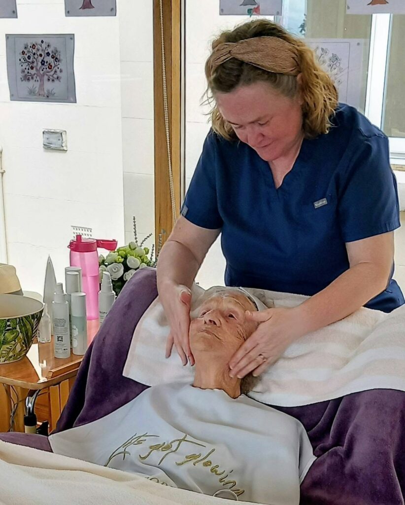 May be an image of one or more people, acupuncture and text